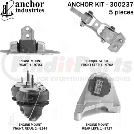 Anchor Motor Mounts 300237 ENGINE MNT KIT
