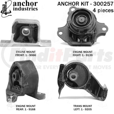 Anchor Motor Mounts 300257 ENGINE MNT KIT