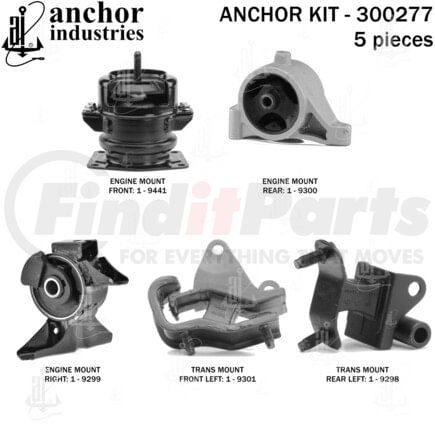 Anchor Motor Mounts 300277 ENGINE MNT KIT