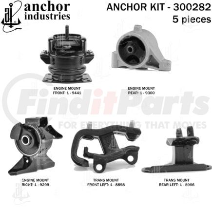 Anchor Motor Mounts 300282 ENGINE MNT KIT