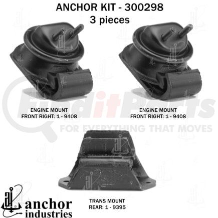 Anchor Motor Mounts 300298 ENGINE MNT KIT