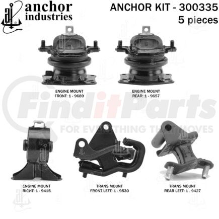Anchor Motor Mounts 300335 ENGINE MNT KIT