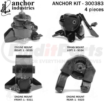 Anchor Motor Mounts 300383 ENGINE MNT KIT