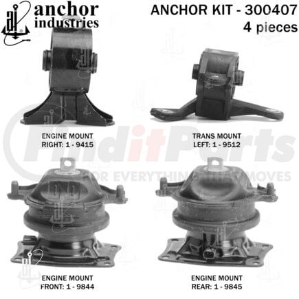 Anchor Motor Mounts 300407 ENGINE MNT KIT