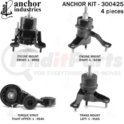 Anchor Motor Mounts 300425 ENGINE MNT KIT