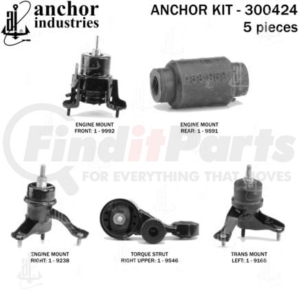 Anchor Motor Mounts 300424 ENGINE MNT KIT