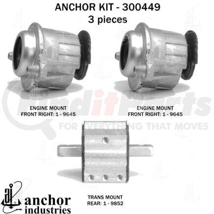 Anchor Motor Mounts 300449 300449