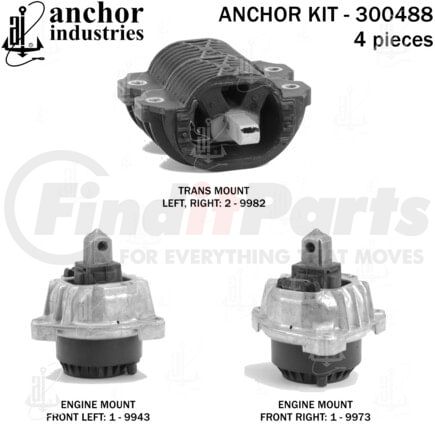 Anchor Motor Mounts 300488 300488