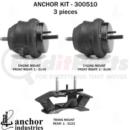 Anchor Motor Mounts 300510 300510