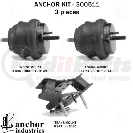 Anchor Motor Mounts 300511 300511