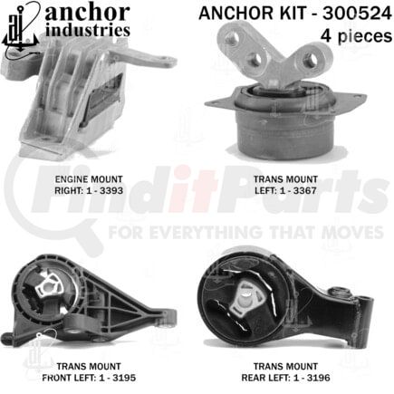 Anchor Motor Mounts 300524 300524
