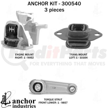 Anchor Motor Mounts 300540 300540