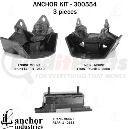 Anchor Motor Mounts 300554 300554