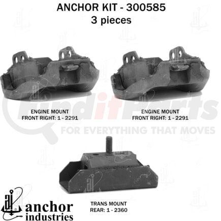 Anchor Motor Mounts 300585 300585