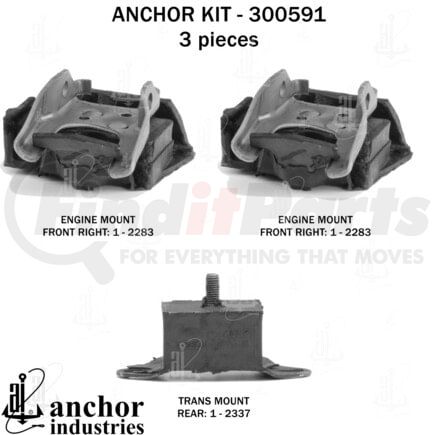 Anchor Motor Mounts 300591 300591
