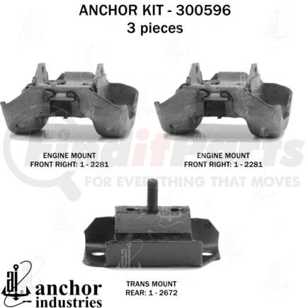 Anchor Motor Mounts 300596 