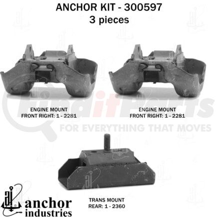 Anchor Motor Mounts 300597 