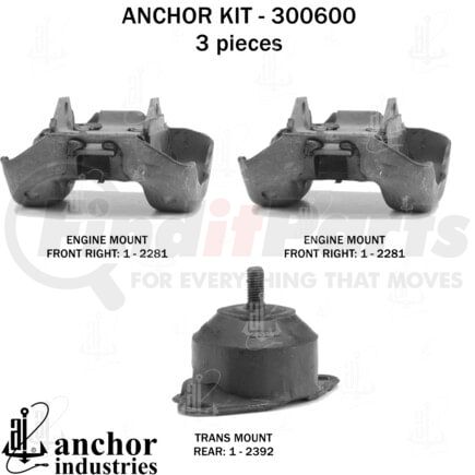 Anchor Motor Mounts 300600 