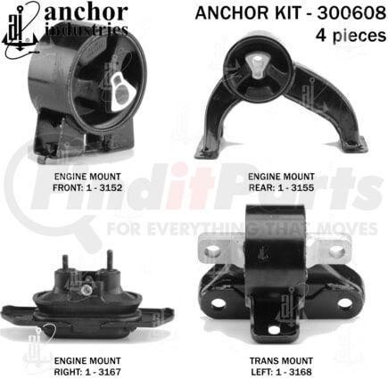 Anchor Motor Mounts 300608 300608