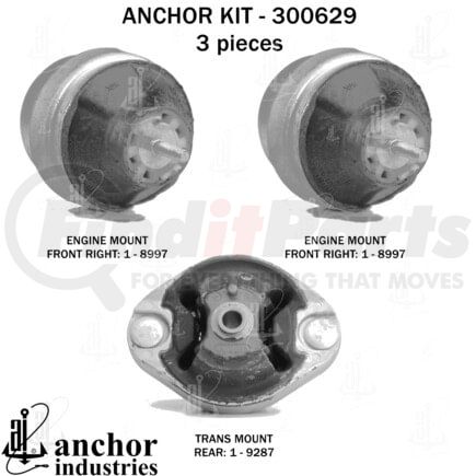 Anchor Motor Mounts 300629 300629
