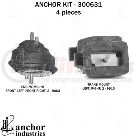 Anchor Motor Mounts 300631