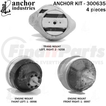 Anchor Motor Mounts 300635 300635