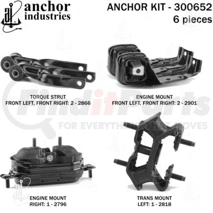 Anchor Motor Mounts 300652 300652