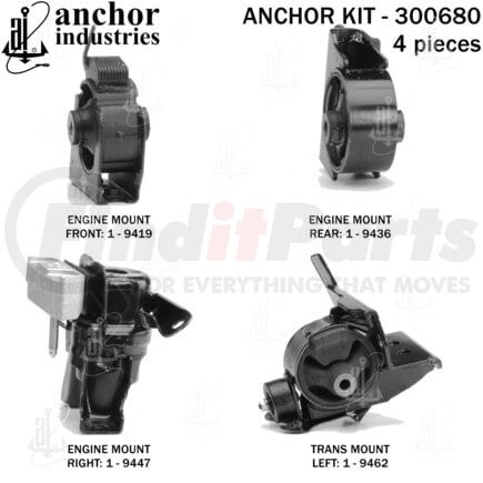 Anchor Motor Mounts 300680 300680