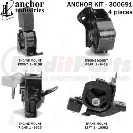Anchor Motor Mounts 300691 300691