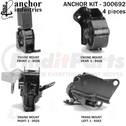 Anchor Motor Mounts 300692 300692