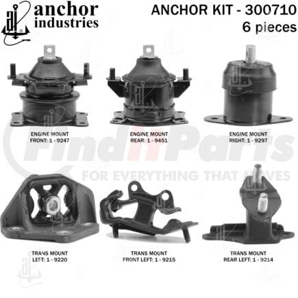 Anchor Motor Mounts 300710 300710
