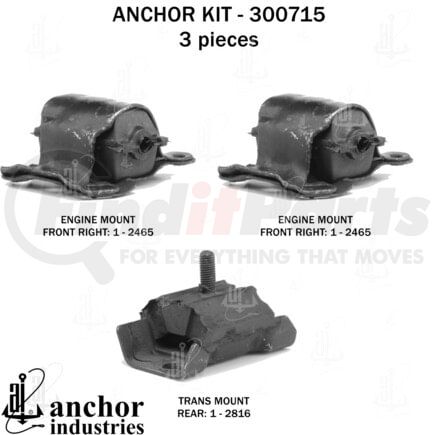Anchor Motor Mounts 300715 300715