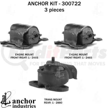 Anchor Motor Mounts 300722 300722