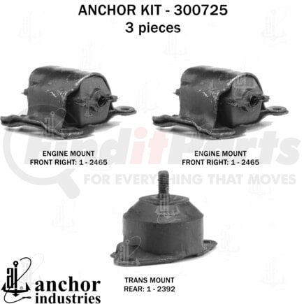 Anchor Motor Mounts 300725 300725