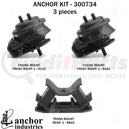 Anchor Motor Mounts 300734 300734