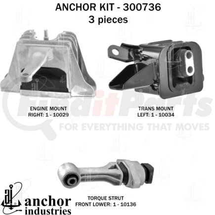 Anchor Motor Mounts 300736 300736