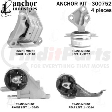 Anchor Motor Mounts 300752