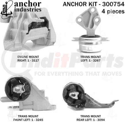 Anchor Motor Mounts 300754