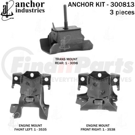 Anchor Motor Mounts 300813 ENGINE MNT KIT