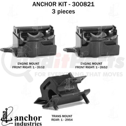 Anchor Motor Mounts 300821 ENGINE MNT KIT