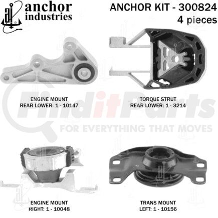 Anchor Motor Mounts 300824 ENGINE MNT KIT