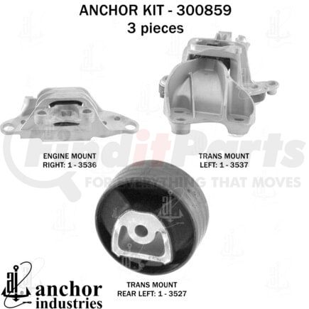 Anchor Motor Mounts 300859 ENGINE MNT KIT