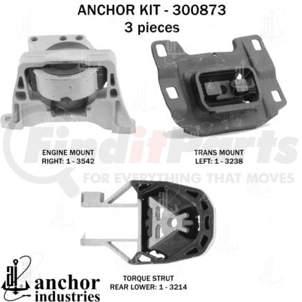 Anchor Motor Mounts 300873 ENGINE MNT KIT
