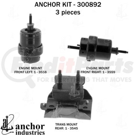 Anchor Motor Mounts 300892