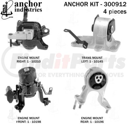 Anchor Motor Mounts 300912
