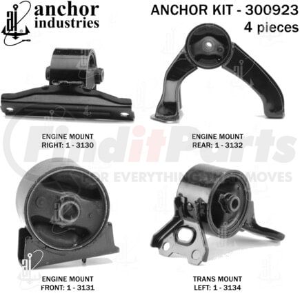 Anchor Motor Mounts 300923 ENGINE MNT KIT