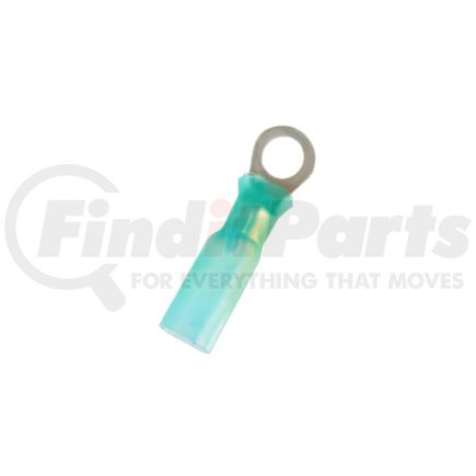 United Pacific 98168 Ring Terminal - 5 Pieces, Blue, 16-14 AWG, 1/4" Stud, CS Heat Shrink