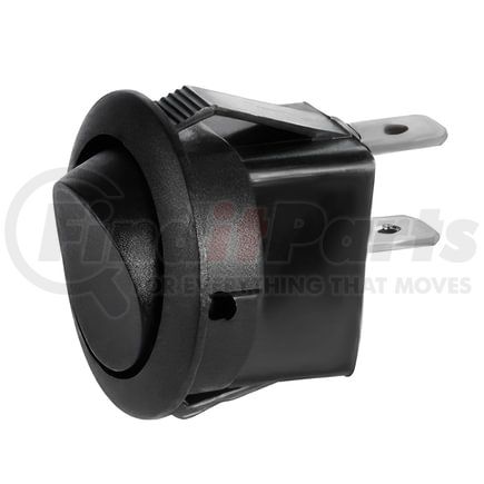 United Pacific 98298 Rocker Switch - Black, Non-Illuminated, Round, 12V, 10 AMP, 1/2" Dia., On/Off