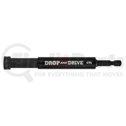 Cal-Van Tools 494 Drop and Drive Magnetic Bit Driver - with Guide, Spring-Loaded, 1/4" Hex