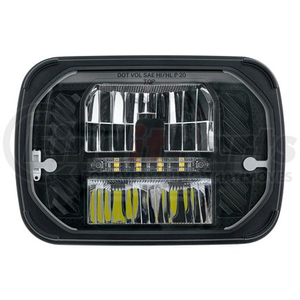 United Pacific 31249 Headlight - R/H or L/H, 5" x 7" LED, ULTRALIT, Heated, with White Position Light